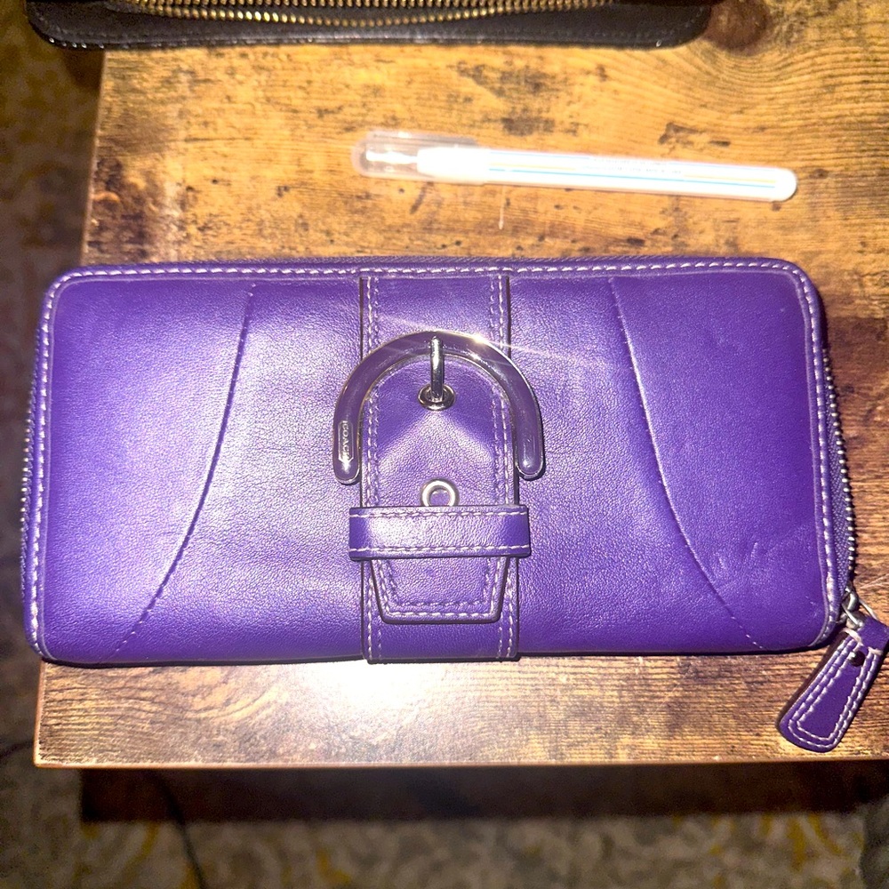 Coach purple wallet